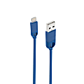 iHome Lightning Dual Strain Relief TPE Cable, 6', Blue, IH-CT1053N