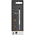 Parker Quinkflow Black Ink Ballpen Refill - Medium Point - Black Ink - Smooth Writing, Quick-drying Ink - 1 Each