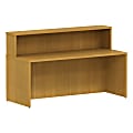 BBF 300 Series Reception Gallery Shell Desk, 43"H x 71 1/10"W x 29 3/5"D, Modern Cherry, Standard Delivery Service