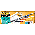 BIC® Xtra Mechanical Pencils, Xtra Precision, 0.5 mm, Gray Barrel, Pack Of 12