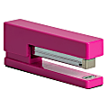 JAM Paper® Plastic Stapler, 2-1/2"H x 1-1/8"W x 6"D, Pink