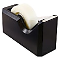 JAM Paper® Plastic Tape Dispenser, 4-1/2"H x 2-1/2"W x 1-3/4"D, Black 