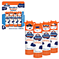 Elmer's BlooStick Buddies Glue Sticks, Disappearing Blue Glue Stick, Anti-Roll Cap, 6g, 4 Count 1 thumbnail image