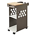 Safco® 2-Shelf Mobile Cart, With Sliding Worksurface, 34"H x 14"W x 24"D, White 1 thumbnail image