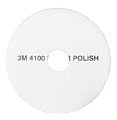 3M™ 4100 Super Polishing Floor Pads, 13" Diameter, White, Case Of 5 1 thumbnail image