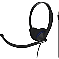 Koss CS200i Headset - Stereo - Mini-phone (3.5mm) - Wired - 32 Ohm - 20 Hz - 22 kHz - Over-the-head, Over-the-ear - Binaural - Supra-aural - 7.87 ft Cable - Electret, Noise Cancelling Microphone - Black