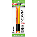 Pentel PROGear R.S.V.P. 1.0mm Retractable Pen - 1 mm Pen Point Size - Refillable - Retractable - 2 / Pack