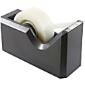 JAM Paper® Plastic Tape Dispenser, 4-1/2"H x 2-1/2"W x 1-3/4"D, Gray 1 thumbnail image