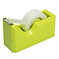 JAM Paper® Plastic Tape Dispenser, 4-1/2"H x 2-1/2"W x 1-3/4"D, Green