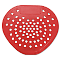 HOSPECO® Health Gards® Vinyl Urinal Screens, 6 7/8" x 7 3/4", Cherry Scent, Red, Pack Of 12 Screens 1 thumbnail image