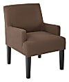 Ave Six Work Smart™ Main Street Guest Chair, Woven Chocolate/Black