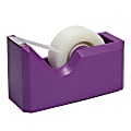 JAM Paper® Plastic Tape Dispenser, 4-1/2"H x 2-1/2"W x 1-3/4"D, Purple 1 thumbnail image