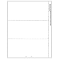 ComplyRight™ W-2 Tax Forms, Blank Face With Backer Instructions With Stub, 3-Up (Horizontal Format), Laser, 8-1/2" x 11", Pack Of 50 Forms