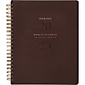 2025-2026 AT-A-GLANCE® Signature Collection Weekly/Monthly Planner, 8-1/2" x 11", Brown, January To January, YP90509