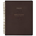 2025-2026 AT-A-GLANCE® Signature Collection Weekly/Monthly Planner, 8-1/2" x 11", Brown, January To January, YP90509