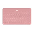 Logitech Keys-To-Go Keyboard - Wireless Connectivity -  iPad, iPhone, Apple TV - iOS - Scissors Keyswitch - Blush