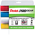 Pentel PROGear Wet-Erase Liquid Chalk Marker - Jumbo Marker Point - Chisel Marker Point StyleChalk-based Ink - 4 / Pack