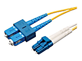 Tripp Lite 10M Duplex Singlemode 9/125 Fiber Optic Patch Cable LC/SC 33' 33ft 10 Meter - Patch cable - LC single-mode (M) to SC single-mode (M) - 10 m - fiber optic - duplex - 9 / 125 micron - riser - yellow