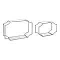 Kate and Laurel Ciel Modern Glam Metal Wall Shelf Set, Silver, Set Of 2 Shelves, 220465 1 thumbnail image