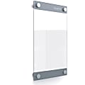 Quartet® Infinity™ Customizable Unframed Dry-Erase Whiteboard, 8 1/2" x 11", Clear/White