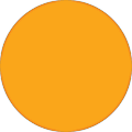 Tape Logic® Removable Round Color Inventory Labels, DL610H, 3/4", Fluorescent Orange, Pack Of 500 1 thumbnail image