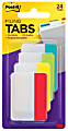 Post-it Notes Durable Filing Tabs, 2", Assorted Colors, 24 Tabs Per Pack