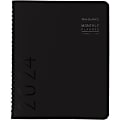 2024 AT-A-GLANCE® Contemporary Monthly Planner, 7" x 8-3/4", Black, January To December 2024, 70120X05