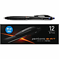 Pentonic Retractable Ballpoint Pens - 0.7 mm Fine Pen Point - Retractable - Blue Ink - Nickel Silver Tip - 1 Dozen 1 thumbnail image