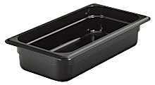 Cambro H-Pan High-Heat GN 1/3 Food Pans, 2"H x 6-15/16"W x 12-3/4"D, Black, Pack Of 6 Pans 1 thumbnail image