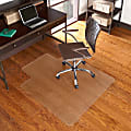 Flash Furniture Hard Floor Chair Mat With Lip, 36" x 48", Clear