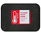 M + A Matting Sure Stride Impressions Mats, Health Check, 17" x 23-1/2", Smoke, Pack Of 6 Mats 1 thumbnail image