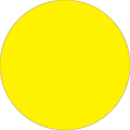 Tape Logic® Removable Round Color Inventory Labels, DL611L, 1", Fluorescent Bright Yellow, Pack Of 500 1 thumbnail image