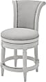 New Ridge Home Goods Chapman Swivel Counter Stool, Alabaster White