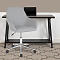 Flash Furniture Cortana Home And Office Mid-Back Office Chair, Fabric, Light Gray 1 thumbnail image