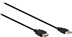 Ativa® USB 2.0 Extension Cable, 10’, Black, 26859 1 thumbnail image