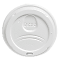 Dixie® PerfecTouch Hot Cup Lids, For 10-, 12- And 16-Oz Cups, White, Pack Of 50 Lids