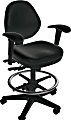 Sitmatic GoodFit Faux Leather Low-Back Stool, 49 1/2"H, Black 1 thumbnail image