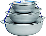 IMUSA Traditional 3-Piece Aluminum Caldero Set, Silver 1 thumbnail image