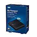 WD My Passport® Wireless Pro 2TB External Hard Drive, 256MB Cache, USB 3.0, Black