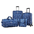 American Tourister® Fieldbrook XLT 4-Piece Luggage Set, Blue Floral