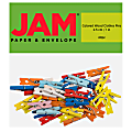 JAM Paper® Wood Clip Clothespins, 7/8", Assorted Colors, Pack Of 40 Clothespins