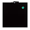 U Brands® Unframed Magnetic Chalkboard, 14" x 14", Black