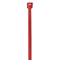 Partners Brand Color Cable Ties, 4", Fluorescent Red, Case Of 1,000