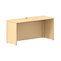 Bush Business Furniture 300 Series Desk, 60"W, Natural Maple, Premium Installation 1 thumbnail image