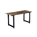 VARIDesk QuickPro 60"W Computer Desk, Reclaimed Wood/Slate 1 thumbnail image