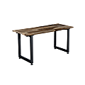 VARIDESK QuickPro Desk, 60" x 30", Reclaimed Wood/Slate