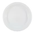 JAM PAPER Round Plastic Party Plates, Large, 10 1/4 inch, White, 20/Pack  1 thumbnail image