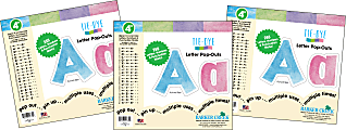 Barker Creek Letter Pop-Outs, 4”, Tie-Dye, Set Of 765 Pop-Outs 1 thumbnail image