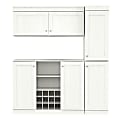 Inval Shaker-Style 71"H 3-Piece Buffet Storage Cabinet System, Washed Oak 1 thumbnail image