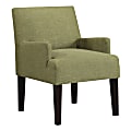 Office Star Main Street Guest Accent Chair, Green/Brown 1 thumbnail image